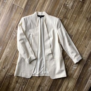 Mossimo Cream Boyfriend Blazer Large